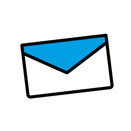 Icoon van een envelop